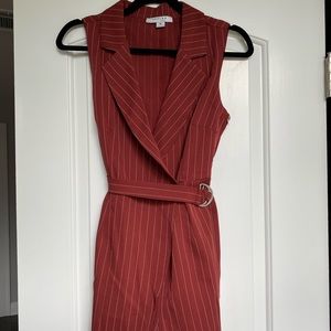 Dressy romper with belt